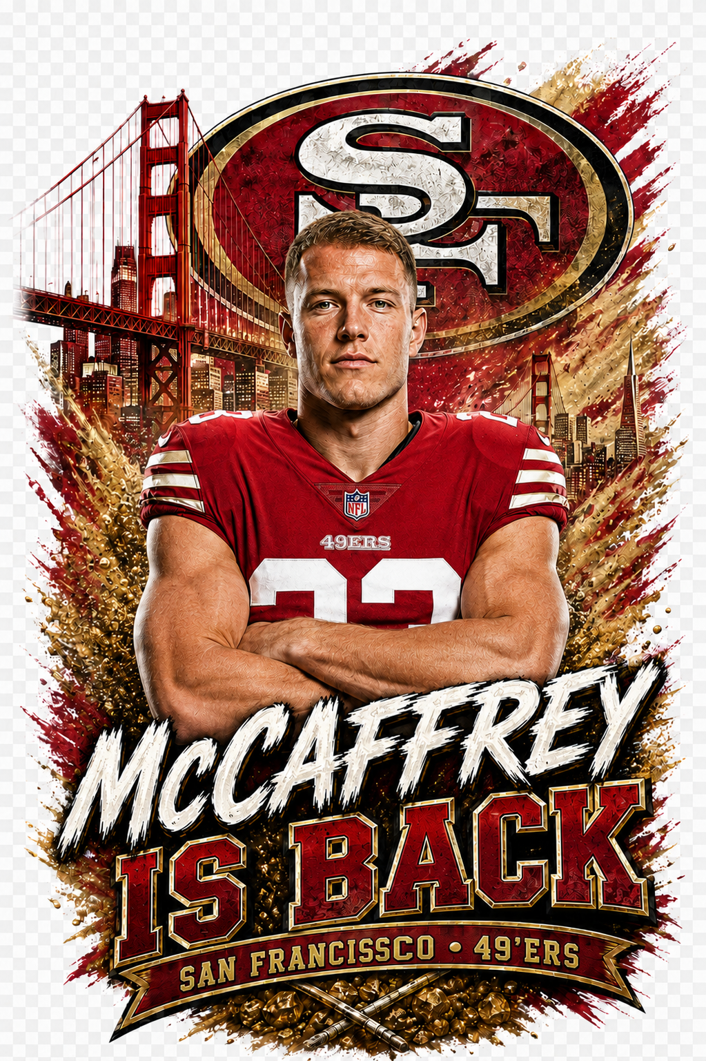 San Francisco- McCaffrey Is Back Design