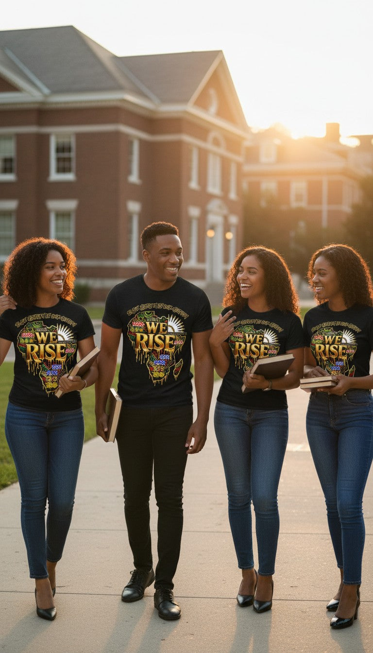 We Rise – Black History Is Our History NPHC Unity Shirt