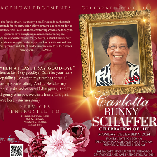 Celebration of Life Programs