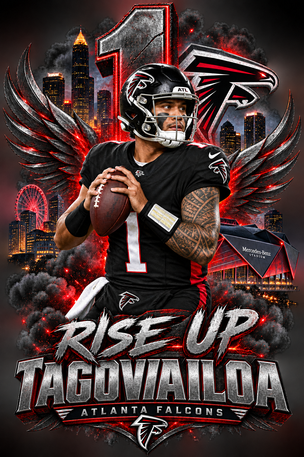 Atlanta Falcons- Rise Up TAGOVIAILOA