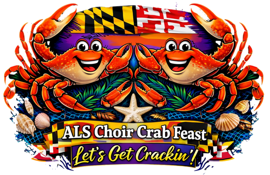 ALS Choir Crab Feast T-Shirt – “Let’s Get Crackin’!”