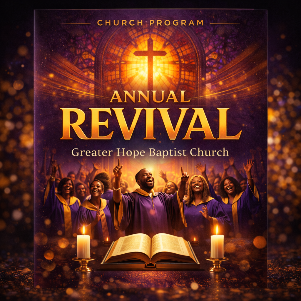 Custom Program Booklets- DESIGN + PRINTING