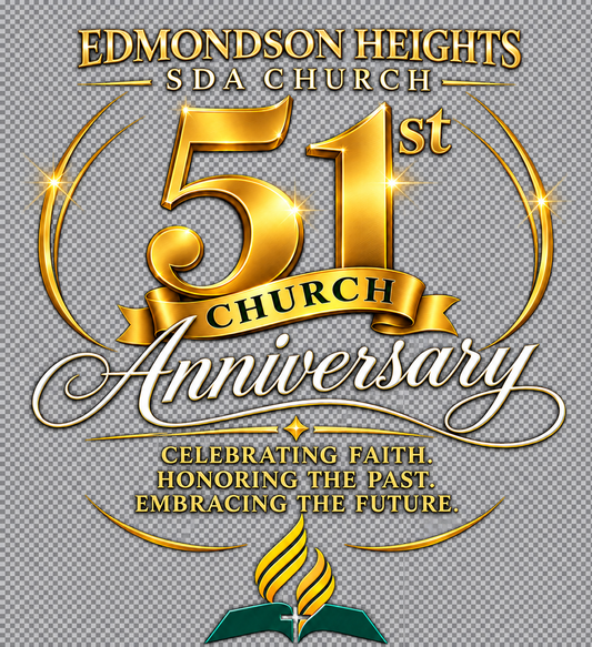 Edmondson Heights SDA Church 51st Anniversary T-SHIRTS