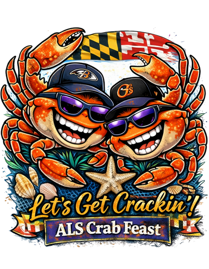 Orioles & Raven Crab Feast T-Shirt – “Let’s Get Crackin’!”