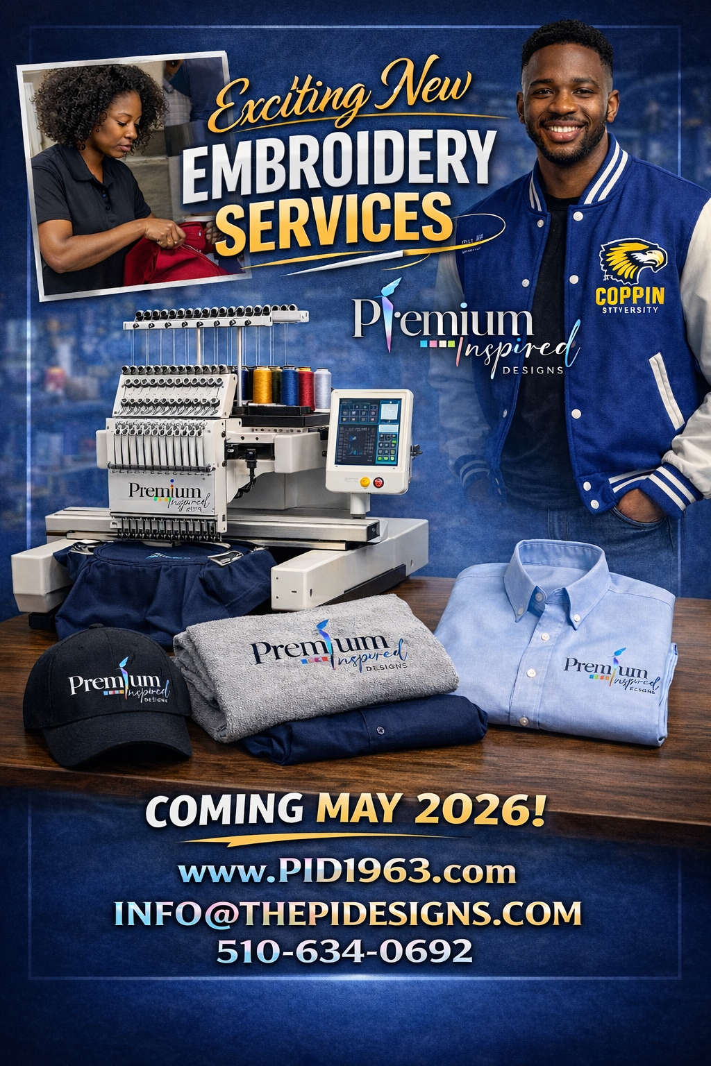 Custom Embroidery Services – Coming May 2026