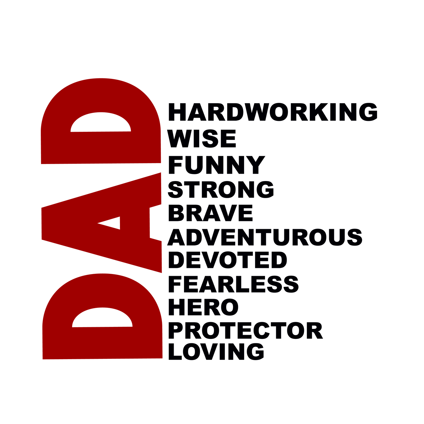 I Am a Black Dad Affirmation Design