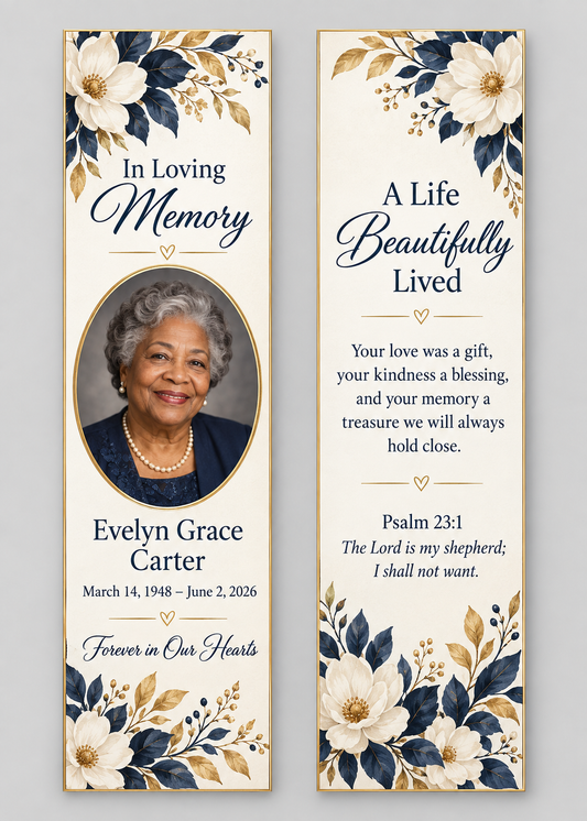 Bookmarks- Personalized Memorial