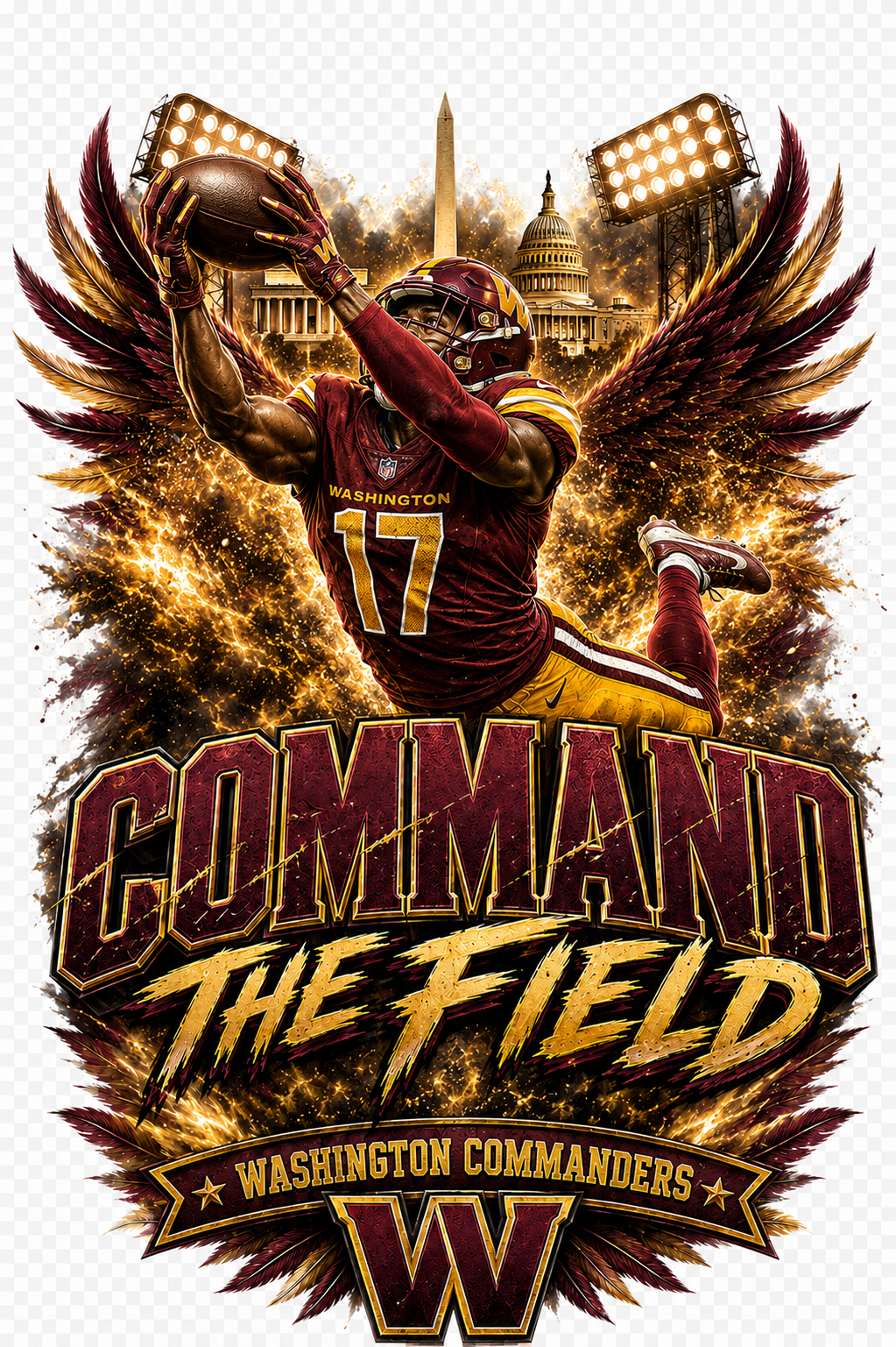 Washington Commanders- Command the Field – Terry McLaurin Design