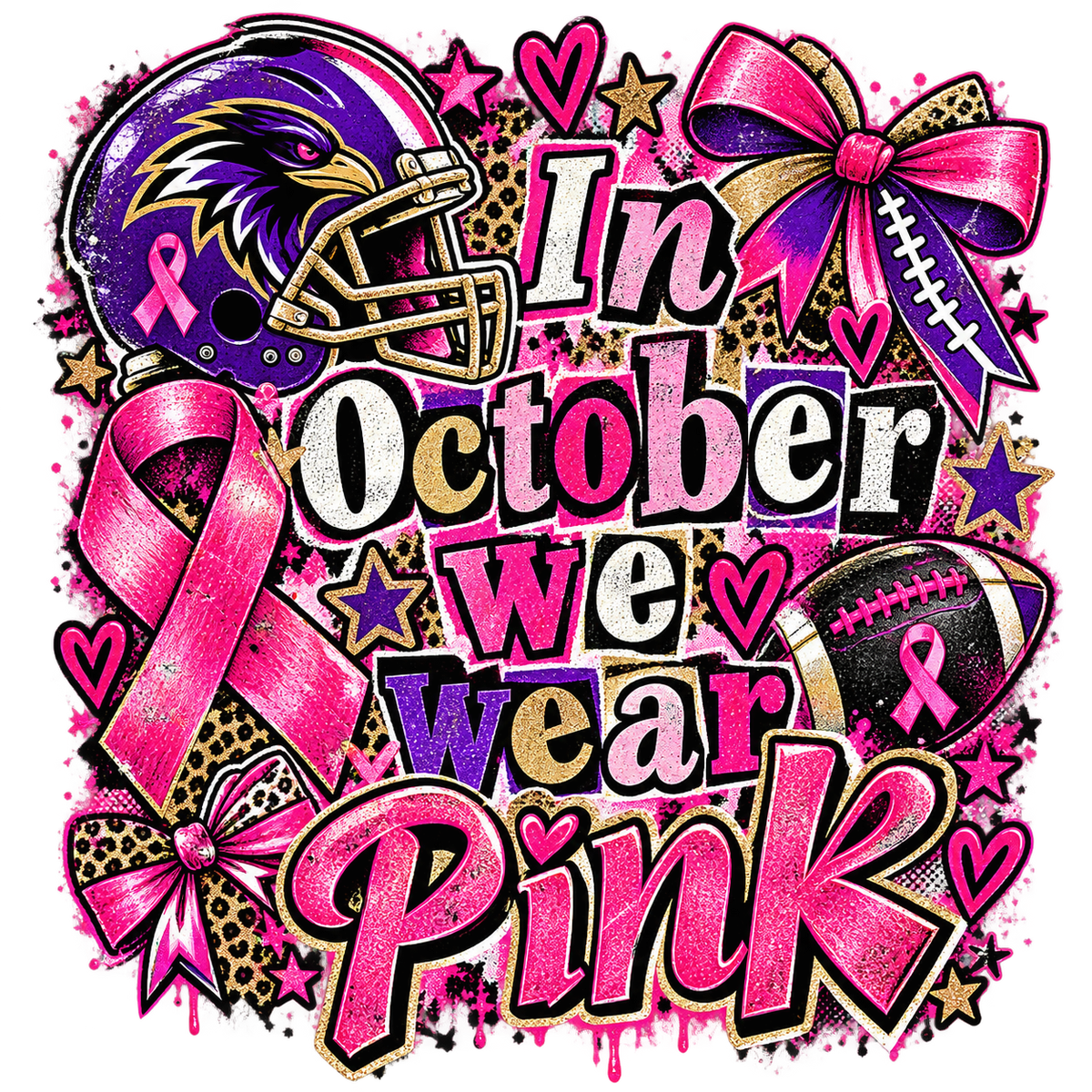 CANCER - In October We Wear Pink – Football Awareness Edition